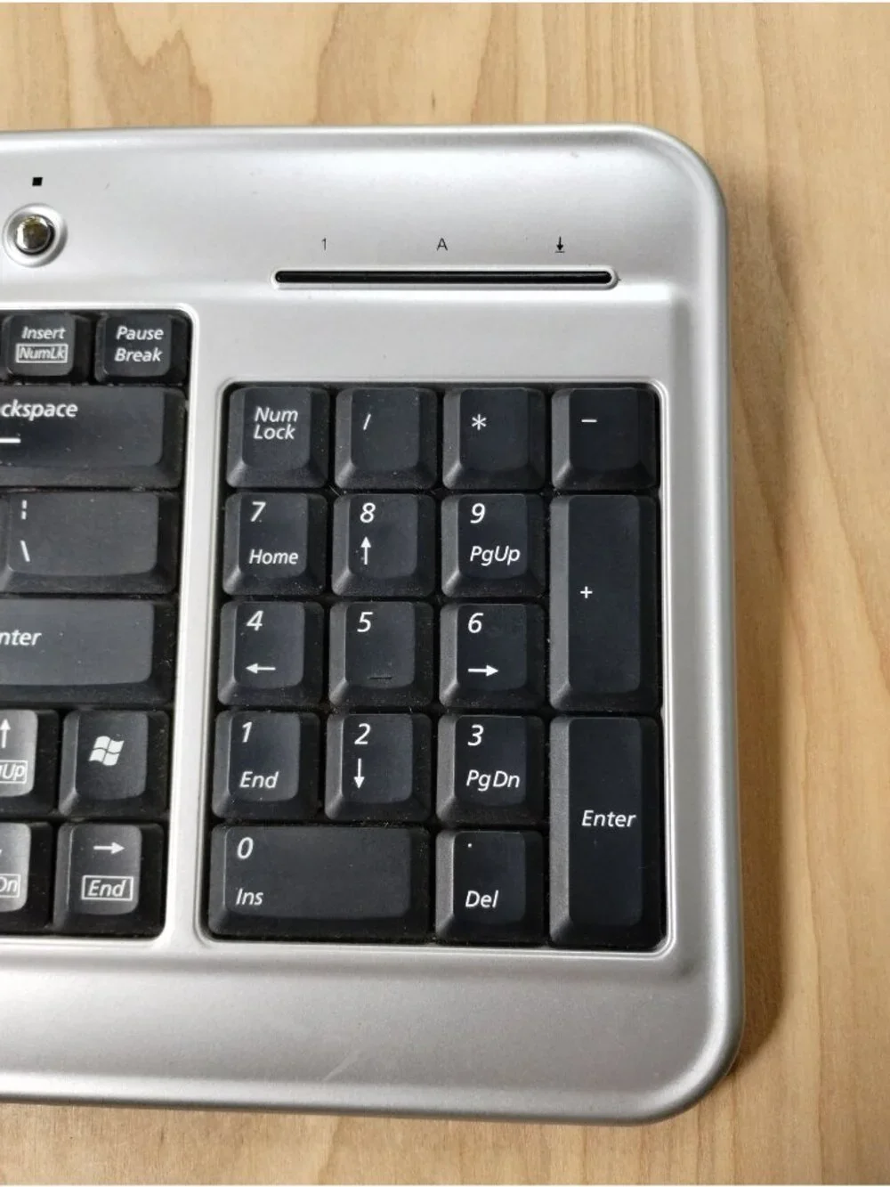Ultra Slim Multimedia Keyboard BTC 6200C - Gray and Black Wired USB